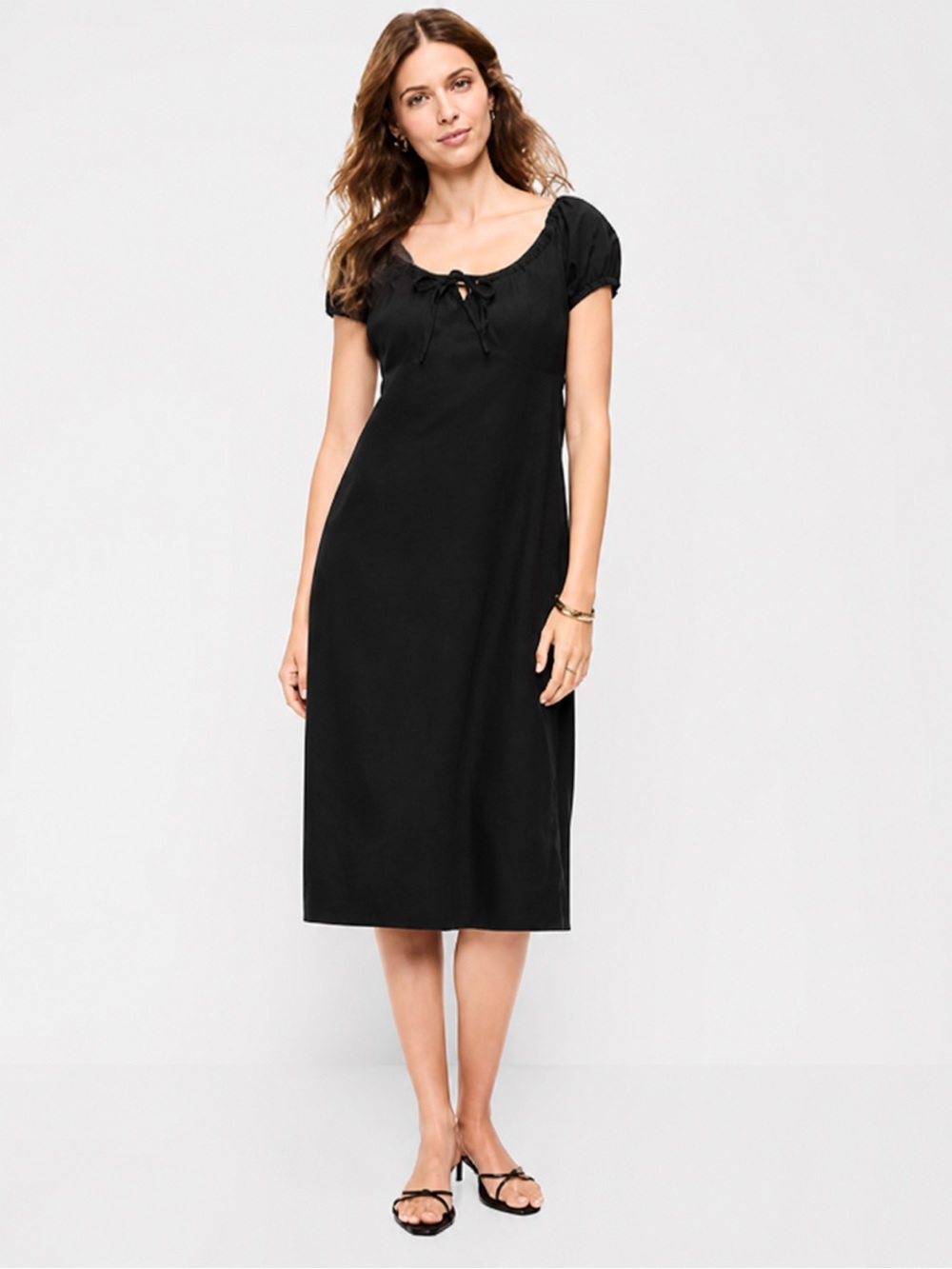 NWT! Old Navy Short-Sleeve Scoop-Neck Midi Dress